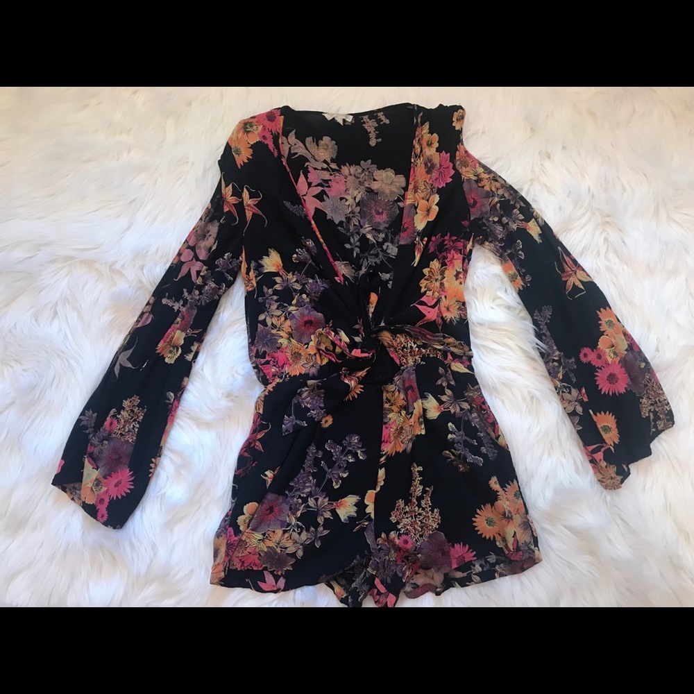 Sexy open front romper